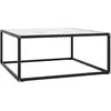 Image de VidaXL Table Basse - Noir et Verre Marbre