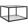 Image de Vidaxl Table basse en verre trempé - Transparent