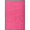Image de vidaXL Paillasson lavable - Rose - 60x90 cm