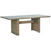 Image de vidaXL Table à manger ext. 200x100x74 cm Marron