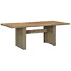 Image de vidaXL Table à manger Jardin 200x100 cm Marron