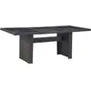 Image de vidaXL Table à manger Noir 200x100 cm Verre