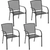 Image de vidaXL Chaises d'extérieur - Lot de 4 - Anthracite