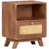 Image de vidaXL Table de chevet - Bois de Manguier 40x30x50 cm