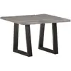 Image de vidaXL Table basse acacia et fer