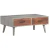 Image de vidaXL Table basse gris et bois