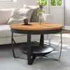 Image de Vidaxl Table basse Ø68 cm Bois d'acacia
