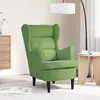 Image de vidaXL Fauteuil vert clair - Velours