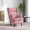 Image de vidaXL Fauteuil Velours - Rose