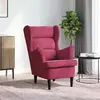 Image de vidaXL Fauteuil - Rouge bordeaux