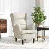 Image de VIDAXL Fauteuil Velours Blanc crème
