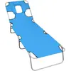 Image de vidaXL Chaise longue Pliable - Turquoise