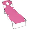 Image de vidaXL Chaise Longue - Rose magenta