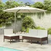 Image de vidaXL Chaises de jardin lot de 3 avec coussins