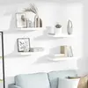 Image de VidaXL Étagère Murale Flottante - Blanc Brillant