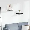 Image de vidaXL Etagère Murale Flottante 2 pcs - Noir Brillant