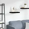 Image de vidaXL Étagère Murale Flottante - Noir brillant