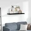 Image de vidaXL Étagère Murale Flottante Noir Brillant