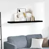 Image de vidaXL Étagère Murale Flottante Noir Brillant