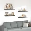 Image de VidaXL Étagère Murale Flottante 4 pcs Gris