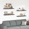 Image de vidaXL Étagère Murale 4 pcs Gris Brillant 90 cm