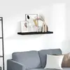Image de vidaXL Étagère Murale Flottante Noir 80x23,5x3,8 cm