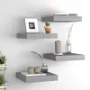 Image de vidaXL Étagères Murales Flottantes 4 pcs Gris