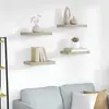 Image de vidaXL Étagères Murales Flottantes 4 pcs Chêne