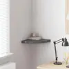 Image de VidaXL Étagère d'Angle Flottante Gris