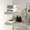 Image de vidaXL Étagères d'Angle MDF 2 Pcs