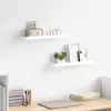 Image de VidaXL Étagères à rebord pour cadre photo 2 pcs - Blanc