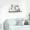 Image de vidaXL Étagères à rebord - Gris