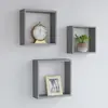 Image de vidaXL Cube 3 pcs Gris