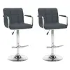 Image de VidaXL Tabourets Gris Similicuir