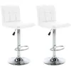 Image de vidaXL Tabourets de bar lot de 2 - Blanc