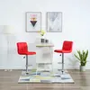 Image de vidaXL Tabourets de Bar Rouge Similicuir - Lot de 2