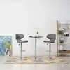 Image de vidaXL Tabourets de bar - Gris Similicuir