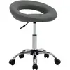 Image de vidaXL Chaise de travail roulante - Gris