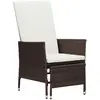 Image de vidaXL Chaise de jardin marron