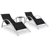 Image de vidaXL Ensemble Chaise Longue 310534