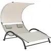 Image de VIDAXL Chaise Longue Double - Crème