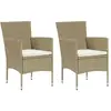 Image de vidaXL Chaises de jardin - Lot de 2