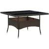 Image de vidaXL Table à dîner 120x120x75 cm - Marron