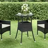 Image de vidaXL Table de jardin à 60x75 cm - Noir