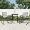 Image de vidaXL Chaises de jardin - Noir