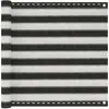 Image de vidaXL Écran de balcon PEHD 90x300 cm Anthracite et blanc
