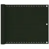 Image de vidaXL Écran de balcon Vert foncé 75x500 cm PEHD