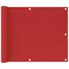 Image de vidaXL Écran de balcon Rouge 75x300 cm PEHD