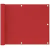 Image de vidaXL Écran de balcon Rouge 75x500 cm PEHD