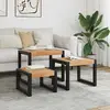 Image de Vidaxl Tables gigognes 3 pcs Bois massif